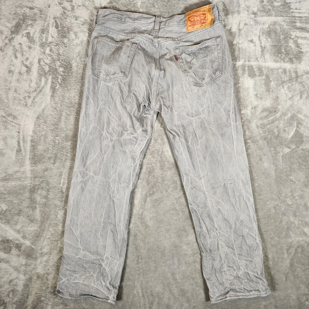 Levi's 501XX Jeans Men's 34X29 (Tag‎ 36X30) Straight Fit Greystone Marble